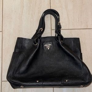 Prada Milano hobo black handbag